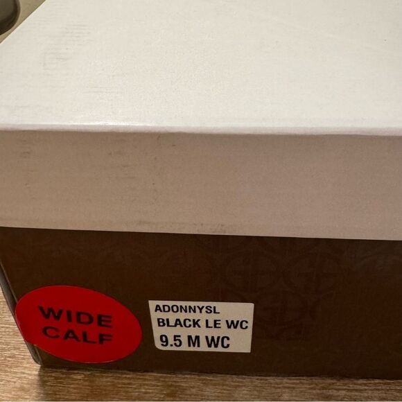 Giani Bernini Adonnys Memory Foam Knee High Wide Calf Dress Boots- Black- Sz 9.5 - Picture 9 of 9